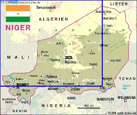 mapa de Niger