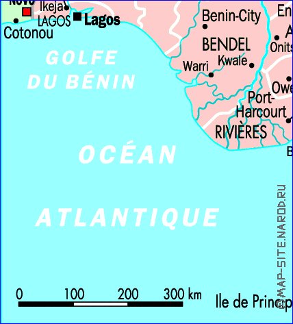 Administratives carte de Nigeria