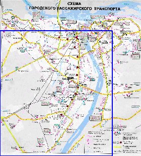 Transport carte de Nijni-Novgorod