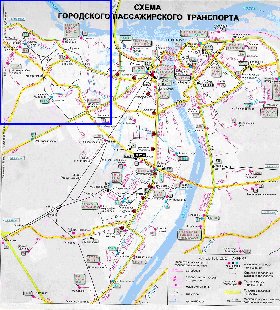 Transport carte de Nijni-Novgorod