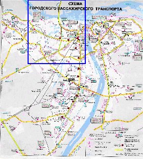 Transport carte de Nijni-Novgorod