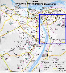 Transport carte de Nijni-Novgorod