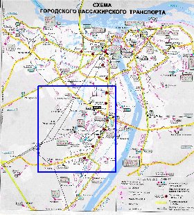 Transport carte de Nijni-Novgorod
