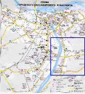 Transport carte de Nijni-Novgorod