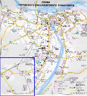 Transport carte de Nijni-Novgorod