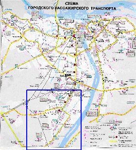 Transport carte de Nijni-Novgorod