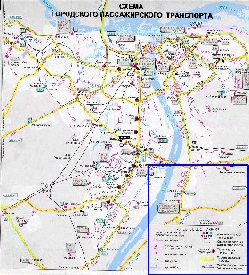 Transport carte de Nijni-Novgorod