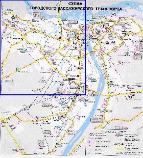 Transport carte de Nijni-Novgorod