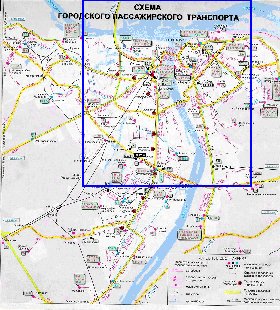 Transport carte de Nijni-Novgorod