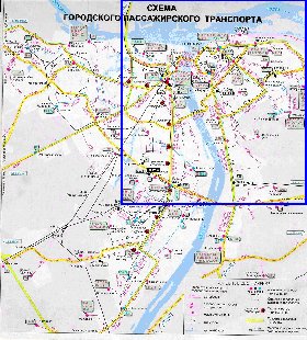 Transport carte de Nijni-Novgorod