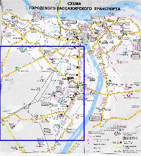 Transport carte de Nijni-Novgorod