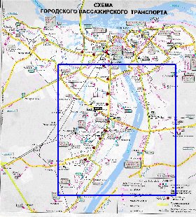 Transport carte de Nijni-Novgorod
