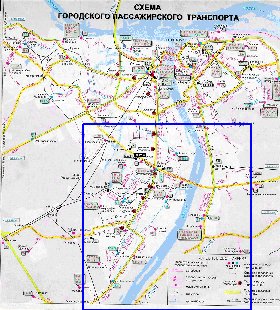 Transport carte de Nijni-Novgorod