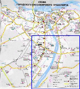 Transport carte de Nijni-Novgorod