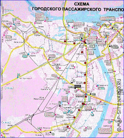 carte de Nijni-Novgorod