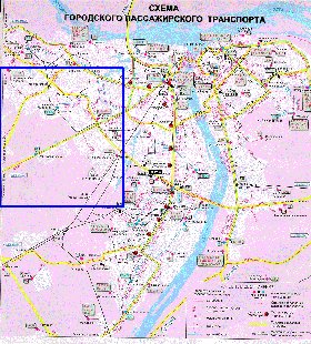 mapa de Nijni Novgorod