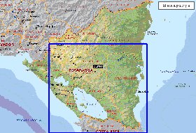 Administratives carte de Nicaragua