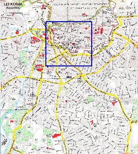 mapa de Nicosia