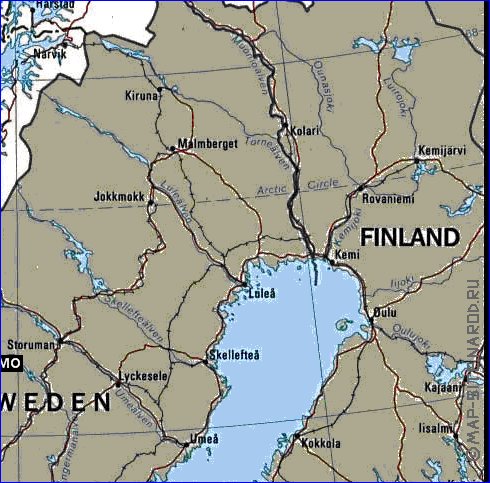 Administrativa mapa de Noruega