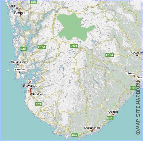 carte de Norvege