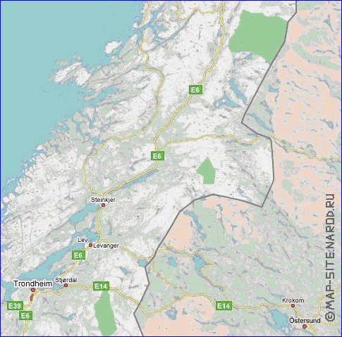 carte de Norvege