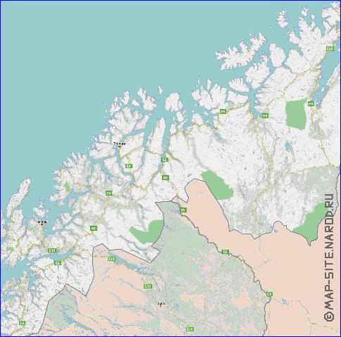 carte de Norvege