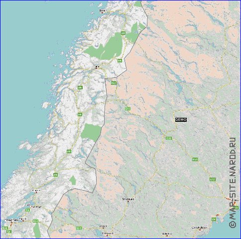 carte de Norvege