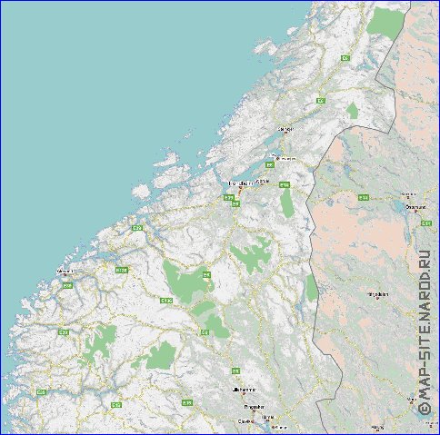 carte de Norvege