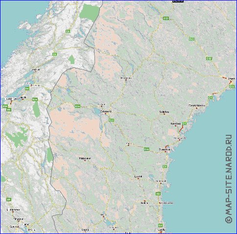 carte de Norvege