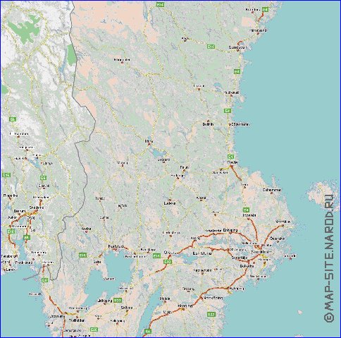 carte de Norvege