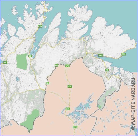 carte de Norvege