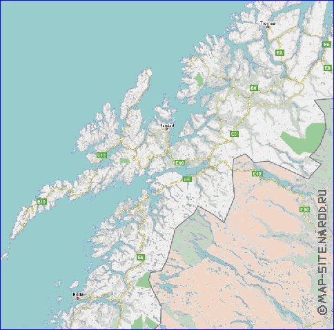 carte de Norvege