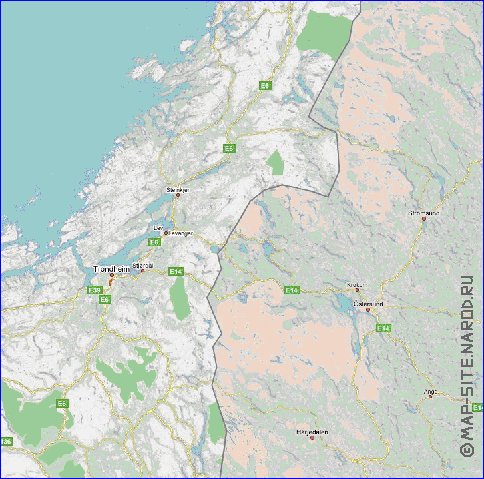 carte de Norvege