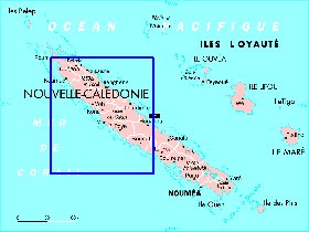 carte de Nouvelle-Caledonie