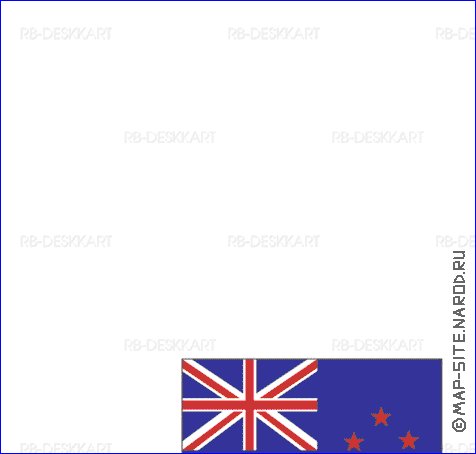 mapa de Nova Zelandia em ingles