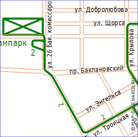 Transport carte de Novotcherkassk