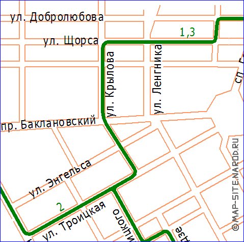 Transport carte de Novotcherkassk