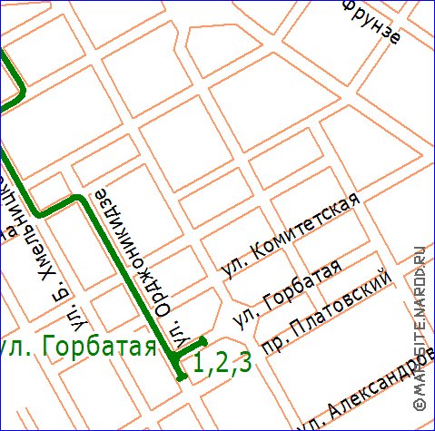 Transport carte de Novotcherkassk