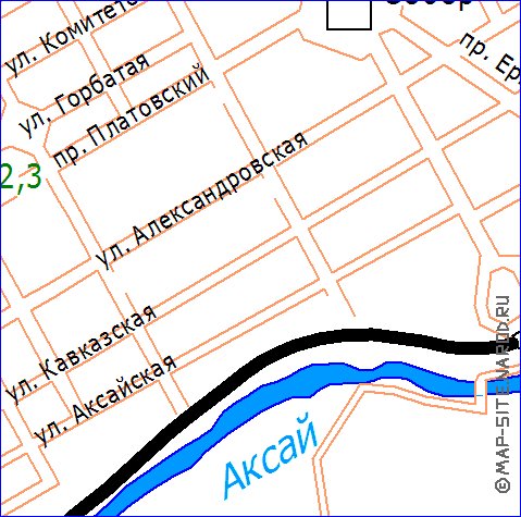 Transport carte de Novotcherkassk