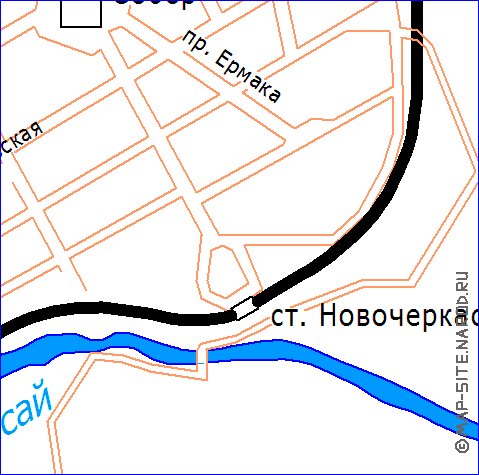 Transport carte de Novotcherkassk