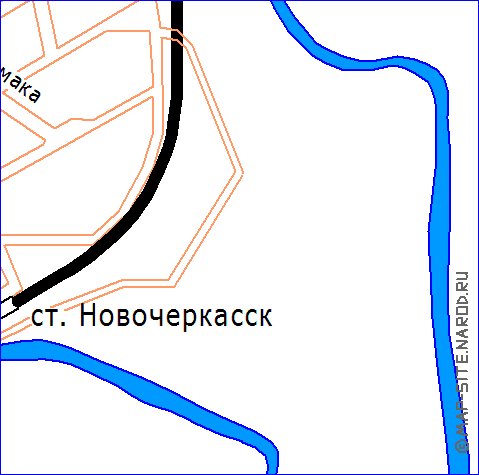 Transport carte de Novotcherkassk