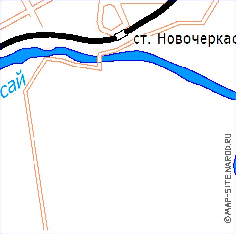 Transport carte de Novotcherkassk