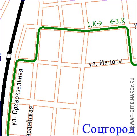 Transport carte de Novotcherkassk