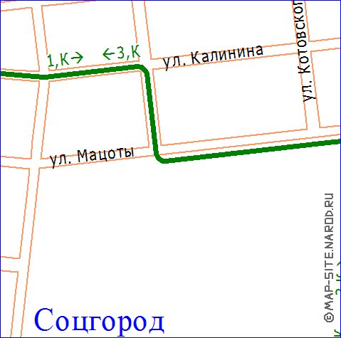 Transport carte de Novotcherkassk