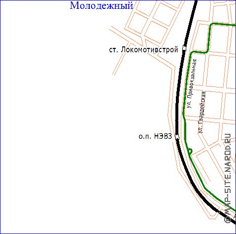 Transport carte de Novotcherkassk