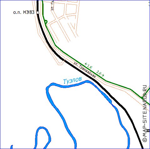 Transport carte de Novotcherkassk