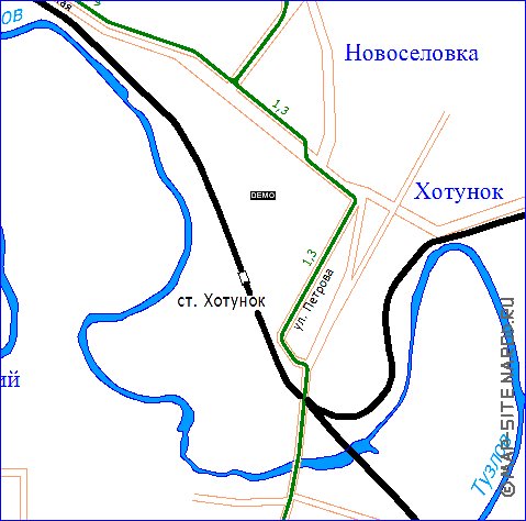 Transport carte de Novotcherkassk