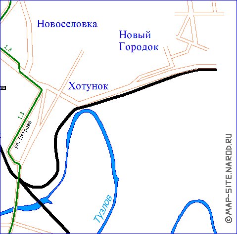 Transport carte de Novotcherkassk