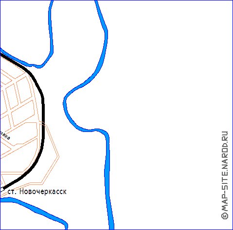 Transport carte de Novotcherkassk