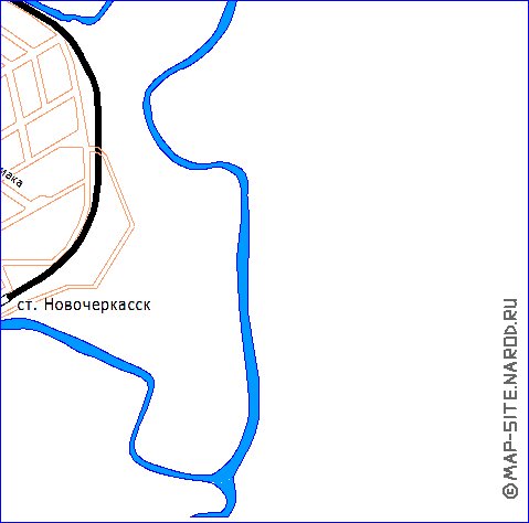 Transport carte de Novotcherkassk